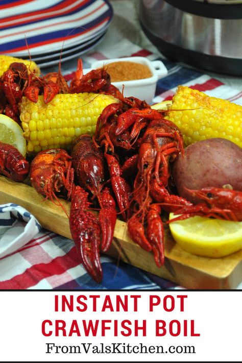 Instant Pot Crawfish Boil Recipe Crawfish Boil Recipe, Craw Fish, Crock Meals, Crawfish Recipes, Boiled Food, Food Types, Hashbrown Recipes, Pot Recipes Easy, Crawfish Boil