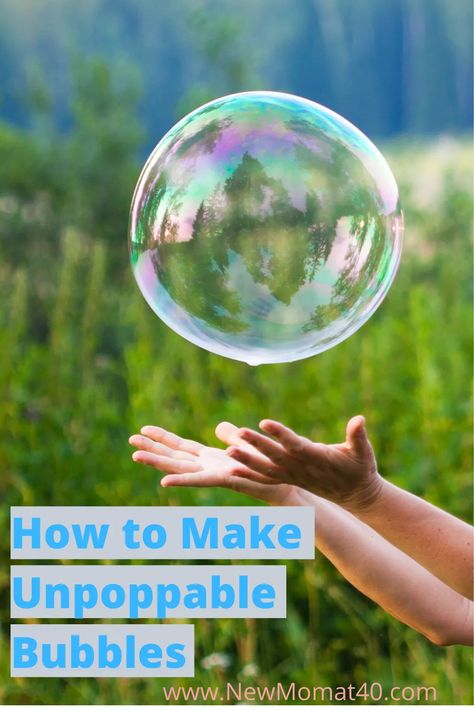 Unpoppable Bubbles, Bubble Station, Bubble Diy, Bubble Activities, Bubble Recipe, How To Make Bubbles, Coin Pearl Earrings, Giant Bubbles, Bubble Party