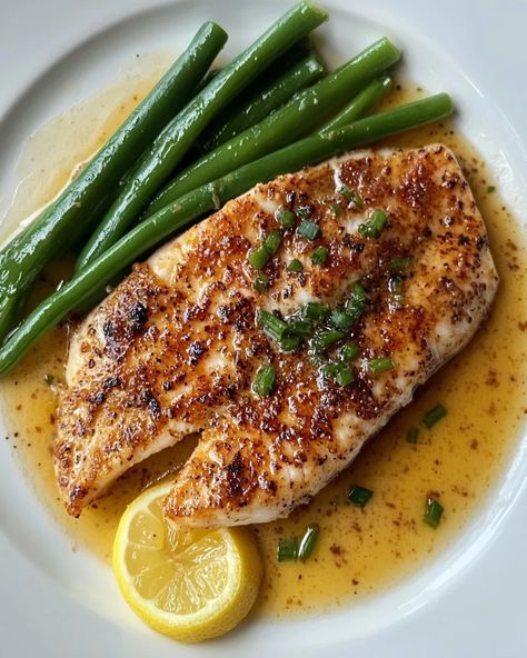 Pan Fried Tilapia with Lemon Butter Sauce Recipe Tilapia Sauce Recipes, Pan Fried Tilapia Easy, Mediterranean Tilapia Recipes, Tilapia Recipes Pan Fried, Mediterranean Tilapia, Pappadeaux Recipe, Fried Tilapia Recipes, Pan Fried Tilapia, Sole Fish