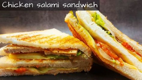 Hello, Viewers, Welcome Back, Today We Covered A Chicken Sandwich Recipe "Chicken Salami Sandwich", A Very Well Composed Easy To Learn Salami Sandwich & Quick Delicious Sandwich At Home, Must Try It @ Home. When You Are Looking For A Delicious & Street Style Chicken Salami Dish, This Salami Sandwich is Perfect For Snack Time, & Kids Will Love it, So Check it Out & Let Us Know Your Valuable Feedback In The Comment Section, Salami Sandwich Recipes, Chicken Salami, Salami Sandwich, Chicken Sandwich Recipe, Chicken Sandwich Recipes, Recipe Chicken, Delicious Sandwiches, Time Kids, Sandwich Recipe