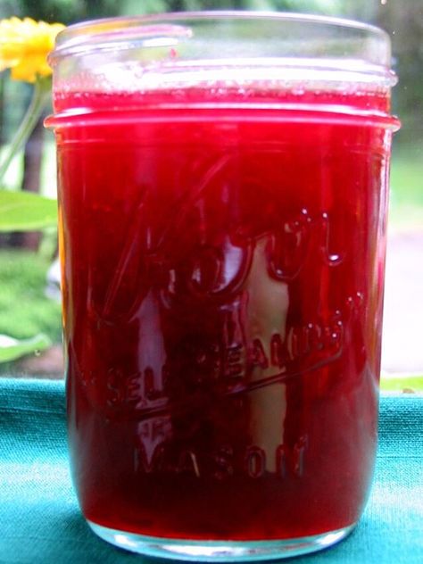 Rhubarb Cherry Jelly Recipe | Allrecipes Cherry Jelly Recipes, Cherry Rhubarb, Rhubarb Jelly, Cherry Jelly, Rhubarb Jam Recipes, Fresh Rhubarb, Jalapeno Jelly, Strawberry Jam Recipe, Rhubarb Jam