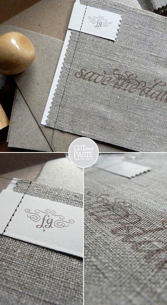 Linen wedding invitations Linen Wedding, Design Invitation, Fall Wedding Decorations, Invitation Inspiration, Wedding Linens, Wedding Stationary, Romantic Weddings, Wedding Paper, Wedding Saving