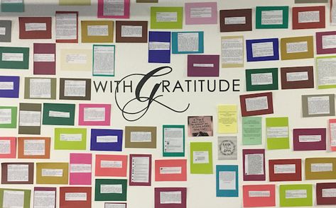 The Mind Movies Gratitude Wall Gratitude Wall, Gratitude Board, Shelter Ideas, Library Display, Library Displays, Display Ideas, The Mind, Getting Organized, Sneak Peek