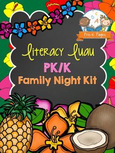 Literacy Luau: Family Literacy Night Kit for Preschool and Kindergarten. Includes fillable forms to personalize all the notes you need to send home and everything you need to organize and plan for a successful family literacy night event at your school. Family Literacy Night Activities, Literacy Night Activities, Family Night Ideas, Function Outfit, Family Night Activities, Family Literacy Night, Preschool Family, Literacy Activities Preschool, Family Involvement