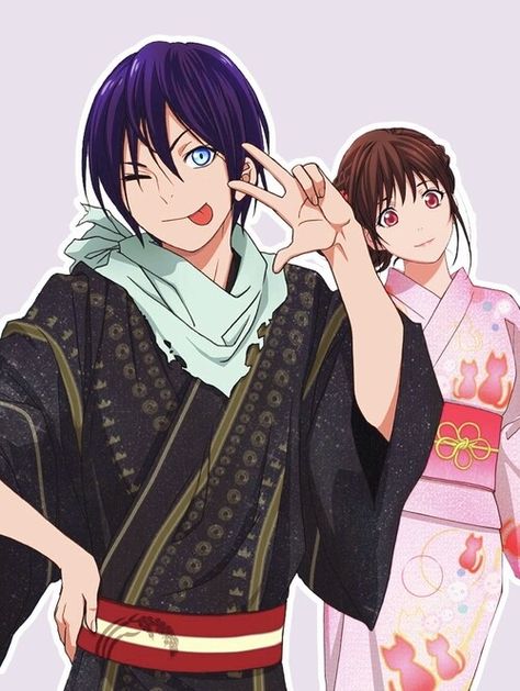 Noragami Yato X Hiyori, Noragami Yato, Yato And Hiyori, Yato Noragami, Noragami Anime, The Ancient Magus Bride, Anime Fandom, Drawing Stuff, Cute Couple Art