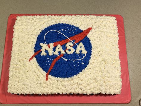 Nasa Cake Birthday, Nasa Cake, Nasa Party, Pastel Rectangular, Rocket Cake, Dream Birthday, Birthday 10, Nasa Logo, 9th Birthday Parties