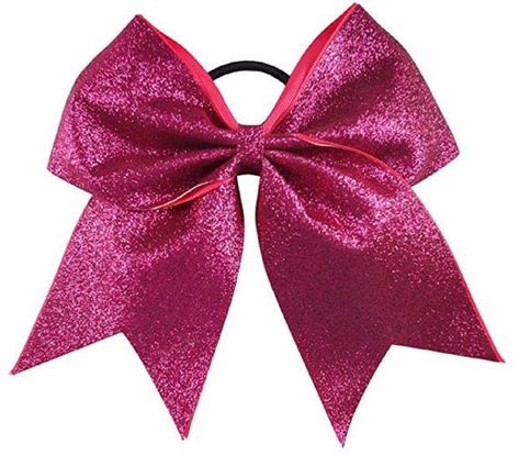 Pink Cheer Bows, Glitter Cheer Bow, Ponytail Girl, Bow Ponytail, Large Hair Bows, Cheerleading Outfits, Cheer Bow, Tie Headband, Boutique Bows