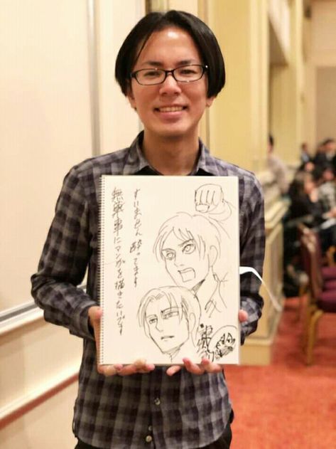 Isayama Sensei End Of The Year Celebration, Levi X Petra, Anime Facts, Animation Stop Motion, Shared Folder, Attack On Titan Levi, Dragon Ball Super Manga, Manga Artist, Japanese Manga Series