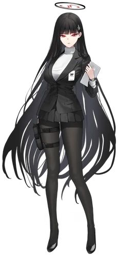 Tsukatsuki Rio | Blue Archive Wiki | Fandom Anime Black Hair, Blue Archive, Long Black Hair, 영감을 주는 캐릭터, Anime Oc, Female Character Design, 귀여운 동물, Long Black, Cute Anime Character