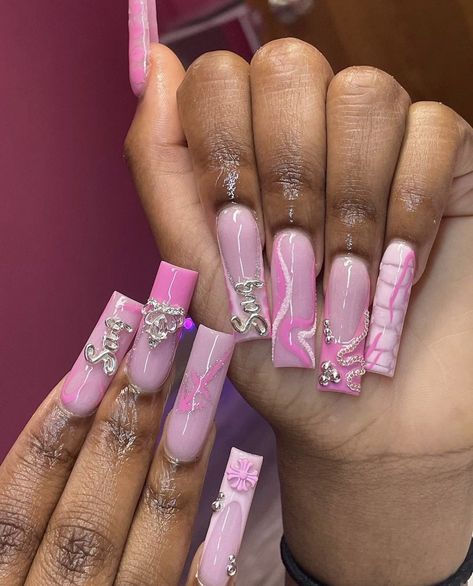 Sagittarius Nails, About Sagittarius, Birthday Nail Designs, Sagittarius Birthday, Latest Nail Art, Ballerina Nails, Aries Taurus, Diamond Nails, Pink Acrylic Nails