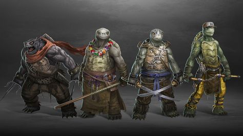 Here's a quite unique Teenage Mutant Ninja Turtles redesign, made by DeviantART artist Ancorgil. Turtles Wallpaper, Ninja Turtles 2014, Tmnt Wallpaper, Turtle Wallpaper, Teenage Mutant Ninja Turtles Art, Tmnt Artwork, Tmnt Art, Ninja Turtles Art, Teenage Mutant Ninja Turtle