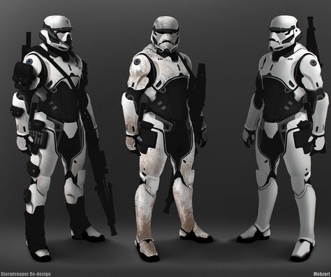 We’ve got some very cool fan-made Star Wars concept art that was whipped up by artist Mohammed Z. Mukhtar. He calls his characters the Stormtrooper Elite, and they feature a few new Stormtrooper concept designs. I also included a Darth Vader redesign that he created. What do you think? Stormtrooper Redesign, Darth Vader Redesign, Storm Troopers, Star Wars Character, Star Wars Trooper, Dark Vador, Sci-fi Armor, Clone Troopers, Star Wars Concept Art