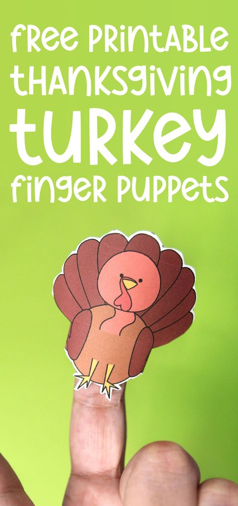 Puppet Printable, Paper Turkey, Craft For Preschoolers, Puppets For Kids, Expressing Emotions, Thanksgiving Preschool, Finger Plays, Thanksgiving Crafts For Kids, Early Childhood Development