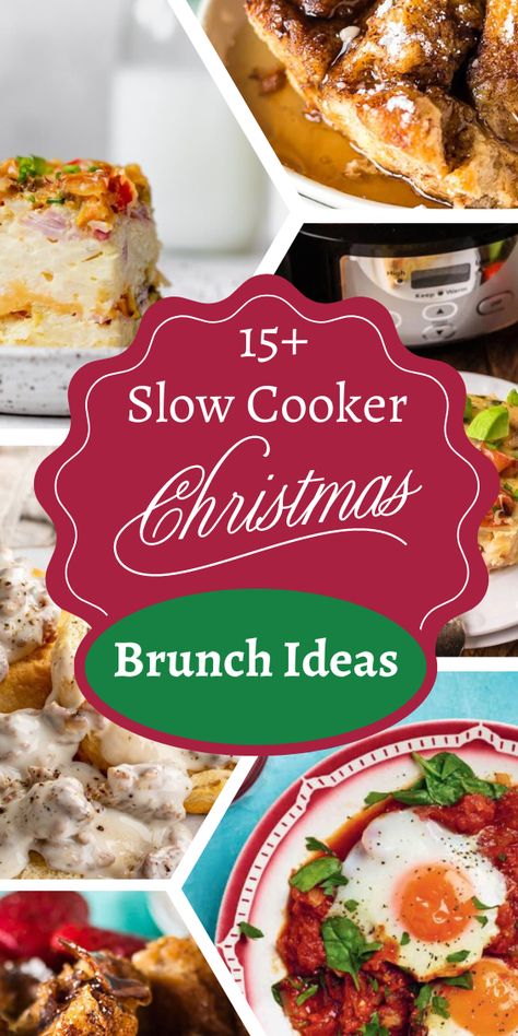 15 Slow Cooker Christmas Brunch Ideas Slow Cooker Brunch Ideas, Christmas Brunch Crockpot Ideas, Brunch Crockpot Recipes, Christmas Morning Breakfast Crockpot, Brunch Crockpot, Crockpot Brunch Recipes, French Toast Casseroles, Brunch Recipe Ideas, Christmas Brunch Ideas