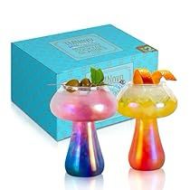 Cute Glass Cups, Mushroom Vase, Mushroom Cup, Glass Cup Set, Mushroom Tea, Cocktail Cup, Unique Cocktails, Mushroom Coffee, Glass Mushrooms