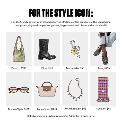 THE A STYLE SET HOLIDAY GIFT GUIDE IS HERE!! 💝 Shop our gift ideas for all of the fashion lovers in your life on astyleset.com/blog/gifts-for-trendy-girls Whether you’re treating yourself to one of the items on your wishlist or trying to find the perfect gift for your loved ones, we got you covered! #giftguide #outfitinspo Longchamp Mini, Treating Yourself, Oversized Streetwear, Mini Pouches, Trending Gifts, A Style, Practical Gifts, Holiday Gift Guide, Fashion Set