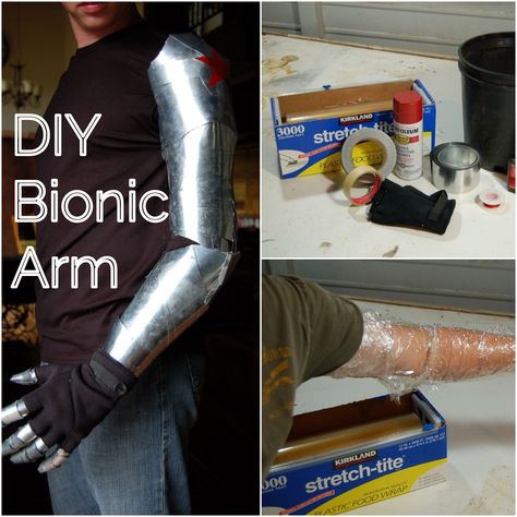 Winter Soldier Arm, Robotic Arm Diy, Winter Soldier Costume, Bionic Arm, Marvel Halloween Costumes, Winter Soldier Cosplay, Captain Marvel Costume, Superhero Cosplay, Bucky Barnes Winter Soldier