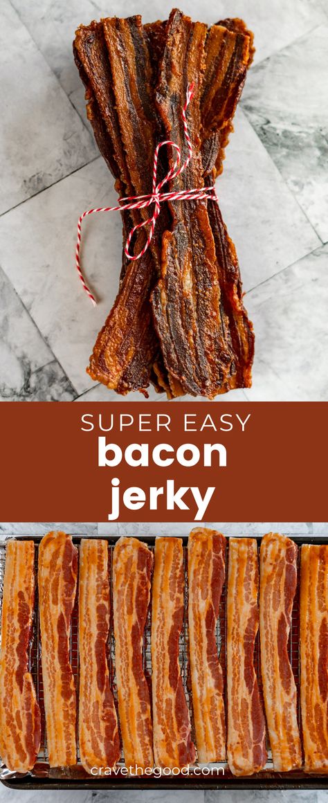 Bacon Jerky Recipe Dehydrator, Jerky Recipes Dehydrator, Jerkey Recipes, Bacon Jerky, Bacon Snacks, Homemade Beef Jerky, Food Dehydration, Homemade Jerky, Jerky Recipe