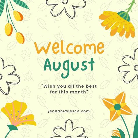 🌼 🌸 🌺 Happy August ! ✨ #august #welcome August Welcome, Welcome August, Happy August, Crafts Gifts, August 1, Lifestyle Travel, Craft Gifts, Gift Shop, Lifestyle