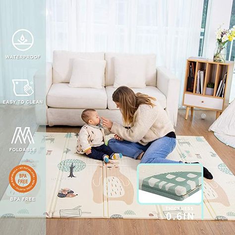 Amazon.com : Baby Play mat, playmat, Baby mat Folding Extra Large Thick Foam Crawling playmats Reversible Waterproof Portable playmat for Babies (Mulit) : Baby Best Baby Play Mat, Playmat Baby, Baby Crawling Mat, Baby Playmat, Baby Gates, Baby Mat, Crawling Baby, Waterproof Flooring, Baby Play Mat