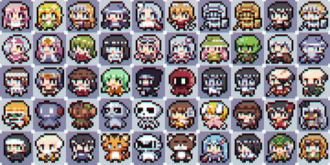 [Verboten Arcane Stash] Mini Characters by Atelier Pixerelia Pixel Art Characters 16x16, Accessories Drawing, Sprite Art, Pixel Character, Pixel Icons, Pixel Characters, Pixel Art Tutorial, Free Characters, Cool Pixel Art