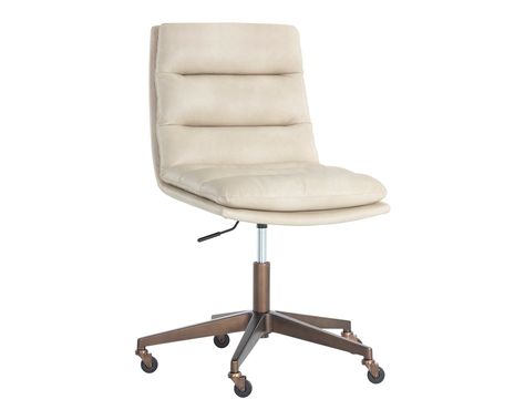 Office & Desk Chairs - SUNPAN Cream Office Chair, Mid Century Modern Office Chair, Upholstered Office Chair, Mid Century Modern Office, Adjustable Office Chair, Best Office Chair, Modern Office Chair, Modern Home Furniture, Swivel Office Chair