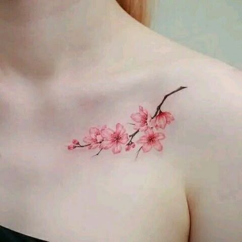 Tattoo Fine Line Tattoo With Color, Colorful Fine Line Tattoo, Almond Flower, Fine Line Tattoo, Tiny Tattoo, Line Tattoo, Line Flower, Art Tattoos, Fine Line Tattoos