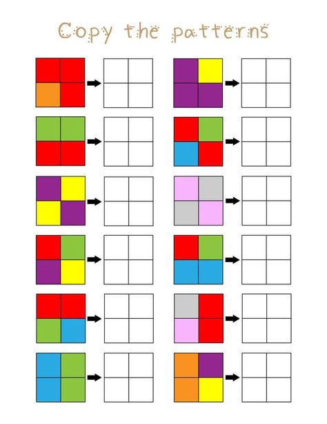 Patterns for kids worksheet. Educational and logic game for children. Colors patterns. Attention exercise for preschool and kindergarten children Alphabet Games For Kindergarten, Preschool Exercise, Logic Games For Kids, Logic Math, Alphabet Writing Worksheets, Preschool Journals, Preschool Patterns, Kids Handwriting Practice, Kids Worksheet