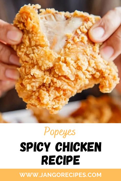 In this blog, I will share with you a Popeyes Spicy Chicken Recipe that is extremely delicious. Popeyes Spicy Chicken Tenders Recipe, Best Fried Chicken Batter Recipe, Spicy Breaded Chicken Recipes, Popeyes Chicken Tenders, Popeyes Chicken Recipe, Churches Chicken Recipe, Popeyes Fried Chicken Recipe, Copycat Popeyes Chicken, Popeyes Food