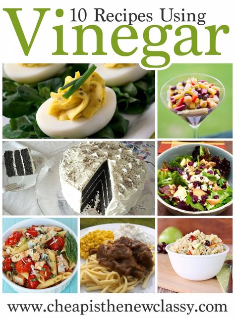 Vinegar Recipes Using Flavored Vinegars, Recipes That Use Red Wine Vinegar, Cooking With Vinegar, White Vinegar Recipes, Vinegar Recipes Food, Recipes With Vinegar, Vinegar Recipes, Triple Layer Cake, Flavored Vinegars