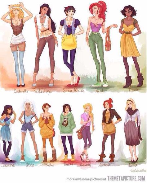 Disney princesses as teenagers today. Hipster Disney Princess, Hipster Princess, Hipster Disney, Princes Disney, Disney Amor, Disney Princess Modern, Princess Photo, Film Disney, Princesa Disney