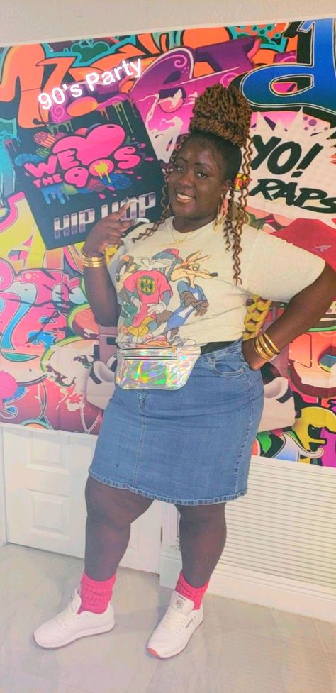 Plus size 90s Party Hip hop urban Looney Tunes Plus Size Hip Hop Outfits, Plus Size 90s Fashion Outfits Hip Hop, 90s Hip Hop Outfits For Women, 90s Plus Size Outfits, 90s Fashion Outfits Plus Size, 90s Party Outfit Hip Hop, Plus Size 90s Fashion Outfits, Plus Size 90s Fashion, 90s Alternative Fashion