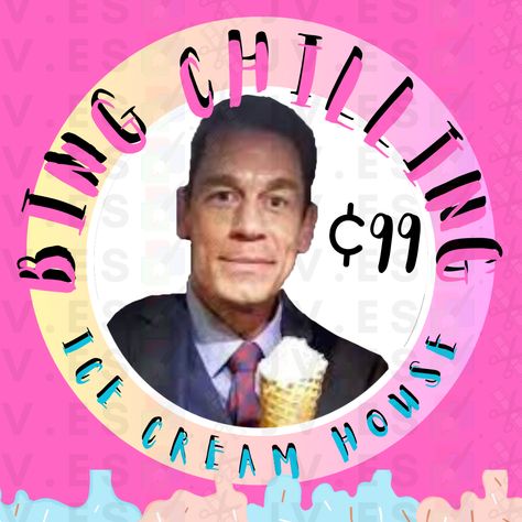 I can say im proud to work with john cena in creating his logo for his new line of business bing chilling ice cream house Bing Chilling, John Cena, New Line, To Work, I Can, Ice Cream, Portfolio, Canning, Cream