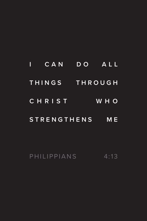 "I can do all things through Christ who strengthens me." Philippians 4:13 Bible Verse King James Version Wallpaper, New King James Version Bible, Bible Verse King James Version, Nkjv Bible Verses, Kjv Bible Quotes, Scriptures Kjv, Bible Quote Tattoos, Bible Quotes Kjv, Wedding Bible Verses