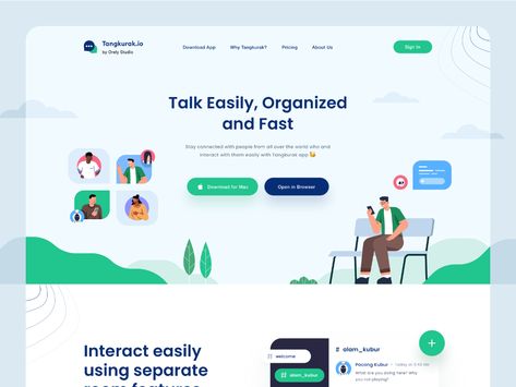 Tangkurak.io Landing page - Avatar illustrations 🤘 by Budiarti Ar-Rohman for Orely on Dribbble Best Ui Design, Modern Website Design, App Landing Page, Website Header, Modern Website, Website Design Layout, Funny Ghost, App Interface, Ui Design Inspiration