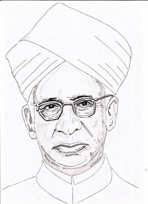 Dr.S.Radhakrishnan Dr S Radhakrishnan Sketch, Dr Radhakrishnan Teachers Day, Dr Radhakrishnan Images, Dr Sarvepalli Radhakrishnan Sketch, Dr S Radhakrishnan, Teachers Day Drawing, Anatomy Head, Coffee Paintings, Tata Mic