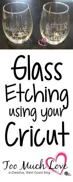 How to do Glass Etching With the Help of Your Cricut – Too Much Love Glass Plate Etching Ideas, Cricut Air, Projets Cricut, How To Make Stencils, Cricut Tips, Cricut Projects Beginner, Cricut Craft, Cricut Explore Air, Cricut Craft Room