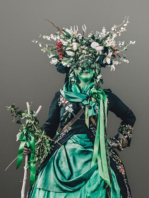 'Jack in the Green' series by English photographer Morgan Silk Jack In The Green, Green Man Costume, Guiseppe Arcimboldo, May Day Traditions, British Folklore, Morris Dancers, Pagan Rituals, Award Winning Photography, Green Girl