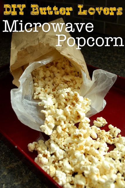 Homemade Microwave Popcorn | How to Make Popcorn in Microwave Diy Microwave Popcorn, Homemade Microwave Popcorn, Diy Butter, Homemade Popcorn, Microwave Popcorn, Butter Popcorn, Popcorn Recipes, Microwave Recipes, Snack Time