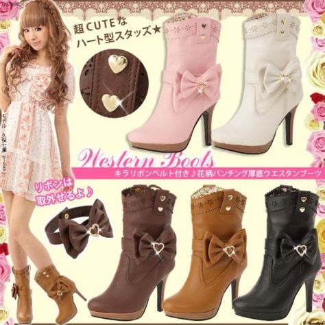 Agejo Gyaru Shoes, Gyaru Shoes, Gyaru Clothing, Gyaru Agejo, Japanese Shops, Agejo Gyaru, Gyaru Fashion, Princess Shoes, Unique Shoes