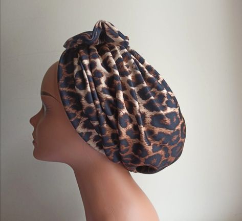 Turban for women, Turban cap, animal skin turban, pretied turban, chemo hat, chemo gift, alopecia hat, fashion turban,gele,pre made headwrap by BHcollectionsshop on Etsy Pretied Turban, Afro Hair Bun, Turban For Women, Women Turban, Fashion Turban, Chemo Hair, Chemo Gifts, Turban Cap, Women Hats Fashion