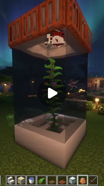 Axolotl Tank Ideas Minecraft, Minecraft Fish Tank, Minecraft Aquarium, Axolotl Tank, Big Aquarium, Mini Aquarium, Glass Floor, May 27, Fish Tank