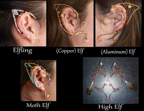 Diy Earcuffs, Wire Elf Ears, Elf Ear, Elf Ear Cuff, Elven Jewelry, Wire Jewelry Making, High Elf, Elf Ears, Max On