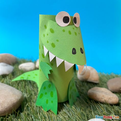 Paper Roll Dinosaur, Dinosaur Crafts Preschool, Dino Craft, Dinosaur Template, Dinosaur Craft, Lion Craft, Toilet Roll Craft, Paper Bag Crafts, Fox Crafts