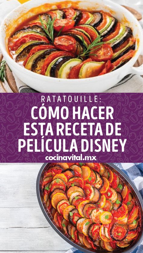 How To Make Ratatouille, Ratatouille Disney, Vegan Cooking, Snacks, Disney, Thermomix