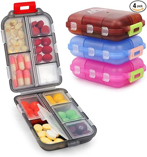 Travel Pill Organizer, Fish Oil Vitamins, Pill Box Organizer, Clock Kitchen, Pill Dispenser, Sand Clock, Weekly Routine, Pill Holder, 3d Mirror