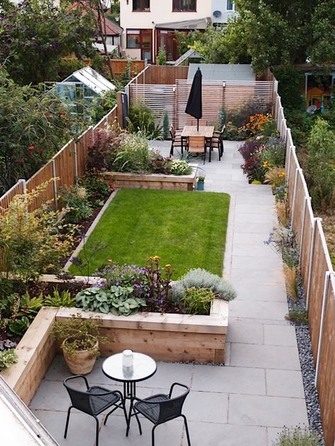 Small Backyard Garden, Narrow Garden, Backyard Ideas For Small Yards, Backyard Garden Layout, Backyard Garden Landscape, Back Garden Design, Small Backyard Gardens, Garden Design Layout, Landscape Designs