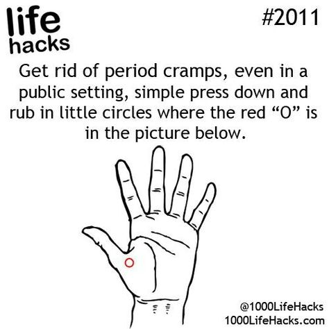 Get rid of cramps 1000 Lifehacks, Hack My Life, Period Hacks, Head Pain, Period Cramps, 1000 Life Hacks, Simple Life Hacks, Diy Life Hacks, Diy Life