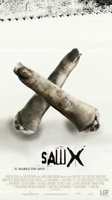 Saw X Movie Poster, Saw X Movie, Saw X Poster, Halloween Marathon, Tobin Bell, American Horror Movie, Saw Film, Hollywood Poster, Danny Glover