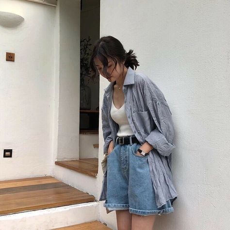 Oversize Outfits, Outfit Oversize, Straight Cut Jeans, Popular Outfits, Summer Dress Outfits, Casual Chic Outfit, Korean Outfits, Denim Outfit, Cute Casual Outfits